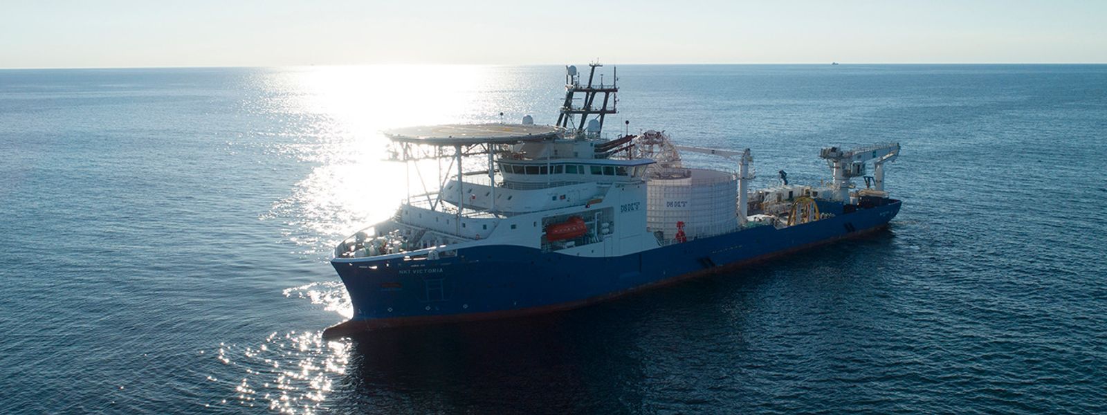 Cable laying vessel NKT Victoria at sea