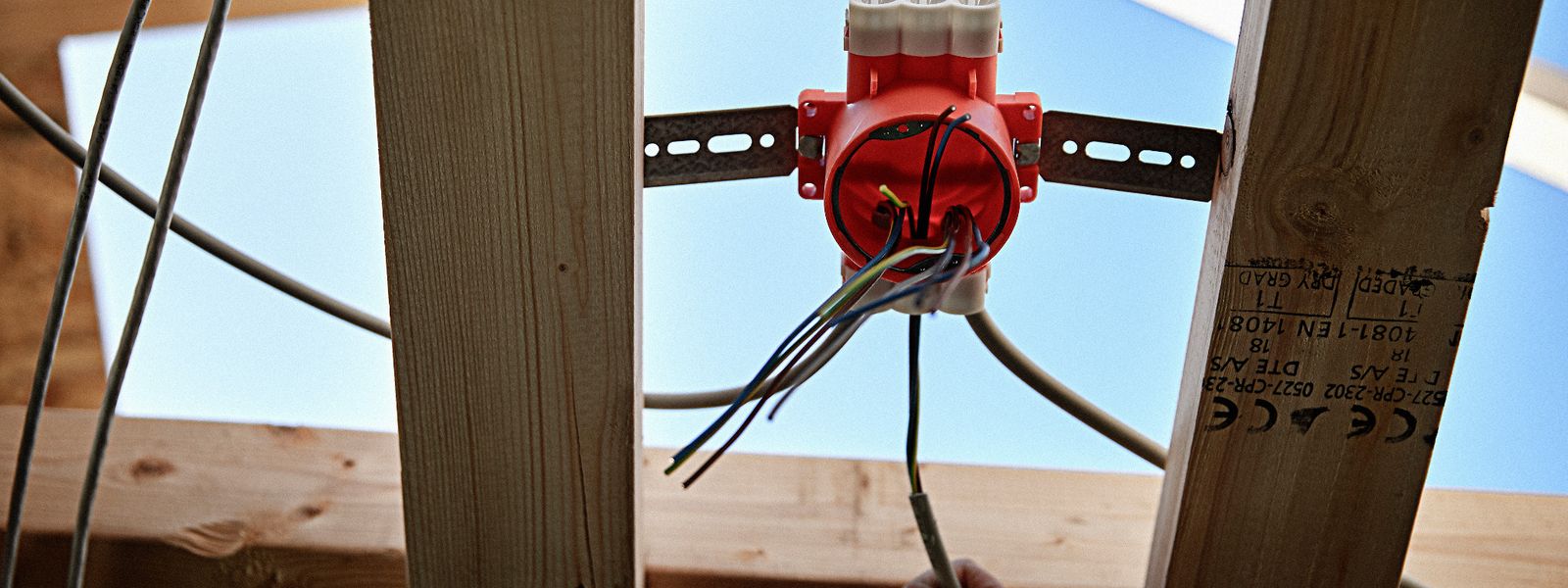 Low voltage cable installation in ceiling