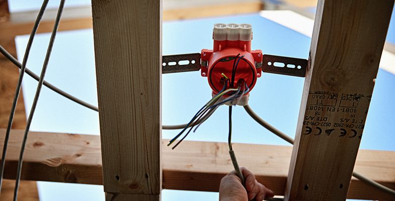 Low voltage cable installation in ceiling
